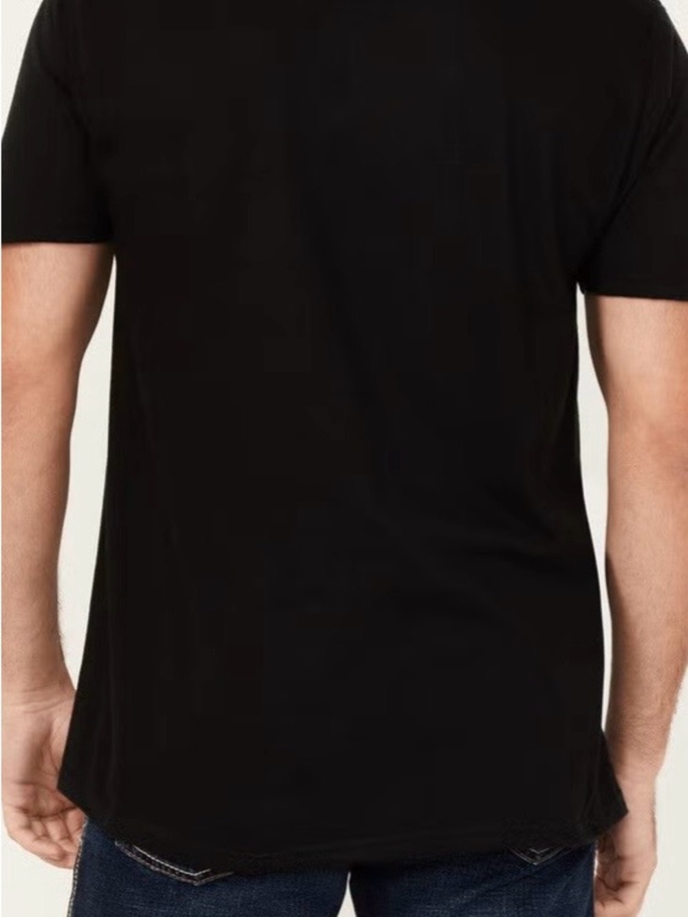 Moon Shine Spirit Black Short-Sleeve Graphic Tee with Tricolor Accents Sz L - Picture 3 of 5